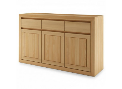 Designer Kommode Massivholz Kommoden Schrank Schränke Echtes Holz Eiche 140x90cm