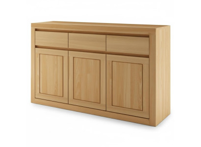 Designer Kommode Massivholz Kommoden Schrank Schränke Echtes Holz Eiche 140x90cm