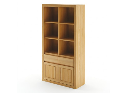 Wandschrank Holz Schränke Vitrine Wand Regale Wohnzimmer Handarbeit Massivholz