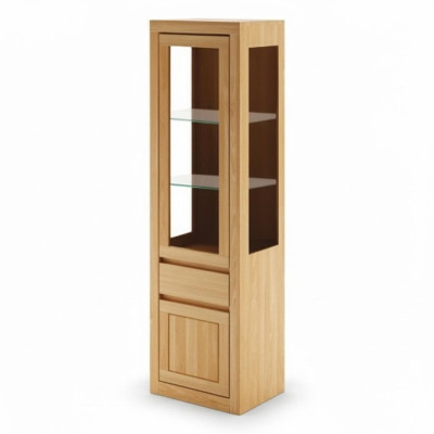 Handarbeit Holz Möbel Vitrine Vitrinenschrank Vitrinen Schrank Glasschrank Neu