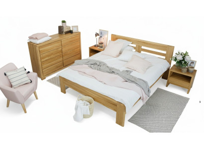 Massivholz Bett 180x200 Doppelbett Buche massiv Echt Hozbett Vollholzbett Neu