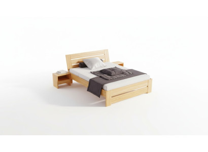 Schlafzimmer Möbel 3tlg. Set Bett Massivholz Nachttische 2x Echtes Holz