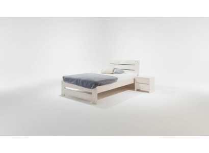 Bett Schlafzimmer Komplett Set Betten mit 2 Nachttische 100x200cm Loft Massiv
