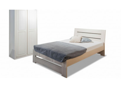 Bett Holz Massive Betten 100x200cm Einzelbett Massivmöbel Möbel Schlafzimmer