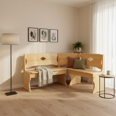 Eckbank Echtholz Kiefer Massiv Holz Esszimmer Landhaus Handarbeit Eckbänke 