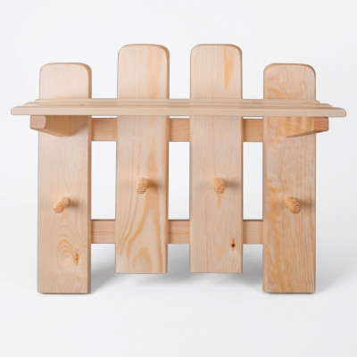 Garderobenpaneel Wandgarderobe Garderobe Garderobenleiste Kiefer Holz Handarbeit