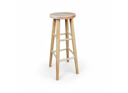 Rund Sitzhocker Holzhocker Massivholz Hocker Fußhocker Stühl Barhocker