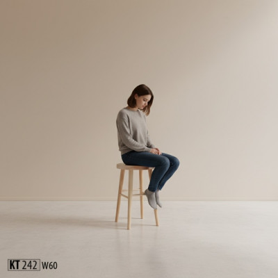 Sitzhocker Hocker hoch Holzhocker Massivholz Rund Sitzhocker Fußhocker Stühle