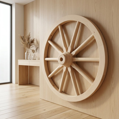 Dekorad Holzrad Ø 60 cm Speichenrad Wagenrad Gartendeko Ladendeko Dekoration Neu