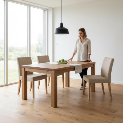 Esstisch Holztisch Holz Tische Tisch Esszimmer Massiv 80 * 80 cm Esszimmertisch