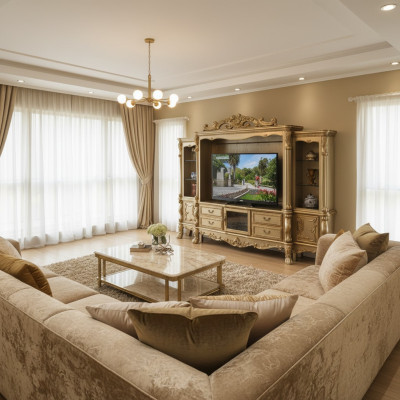 Wohnzimmer Anbau Medien Wand Fernsehwand Fernsehschrank Wohnwand