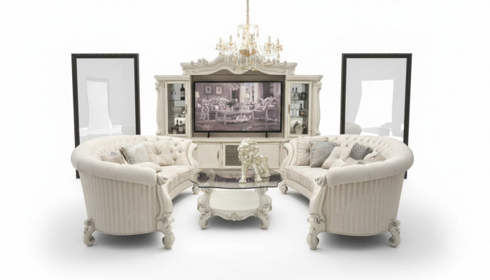 Komplett Set Sofagarnitur 4+4 Sitzer Designer Wohnlandschaft 2 tlg. Gruppe