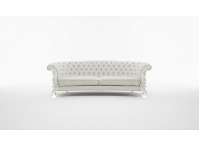 Sofa 4 Sitzer Couch design Polster Chesterfield Sitz Garnitur Leder Textil 