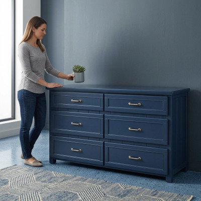 Designer Kommode Side Low Board Schlafzimmer Holz Luxus Schrank Regal