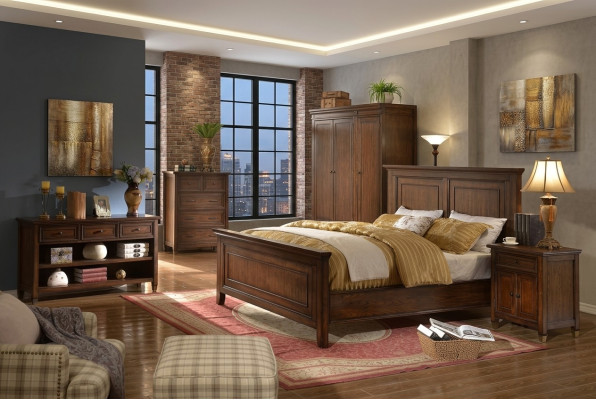 Bett + 2x Nachttisch 3 tlg. Schlafzimmer Set Designer Luxus Schlafzimmer Sets