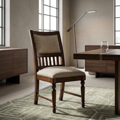 Ess Zimmer 1x Stuhl Echt Polster Holz Modern Stühle Designer Lehn Sitz