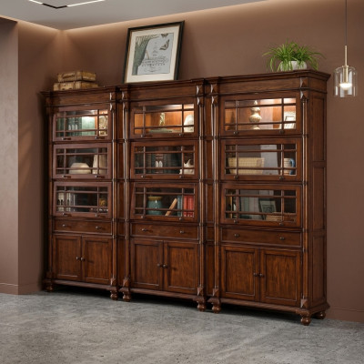 Set mit 3 Vitrinen Vitrine Schrank Vitrinen Wohnzimmer Schau Schränke Designer