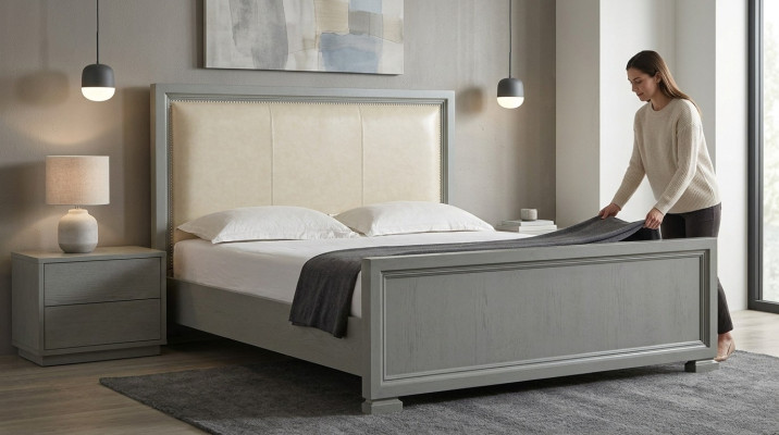 Bett Polster Design Luxus Hotel Betten Ehe 180-200cm Schlaf Zimmer Doppel Leder