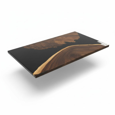 Luxus River Table Epoxidharz Esstisch Massiv Tische 150x80 cm Echtes