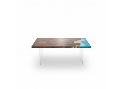 Esstisch River Table Echtes Holz Flusstisch 181x81cm Massive Tische