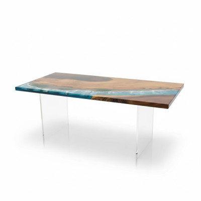 Ozean Tisch Epoxid Harz Design Tische Luxus Holz Esszimmer Möbel