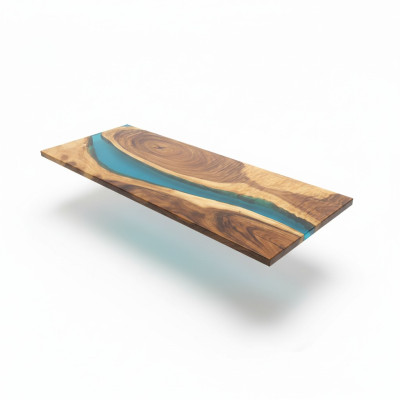 Echtes Holz Wasserfall Tisch Epoxid Harz Esstisch Tische Epoxy Massive