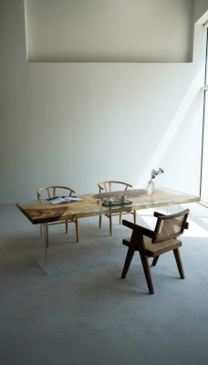 Luxus Design Tisch Epoxid Harz Tische Esstisch 200x80 Massiv Holzmöbel