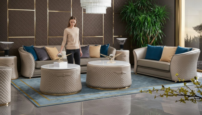 Sofa 4 Sitzer Big Couch Sofas Couchen Wohnzimmer Design Viersitzer