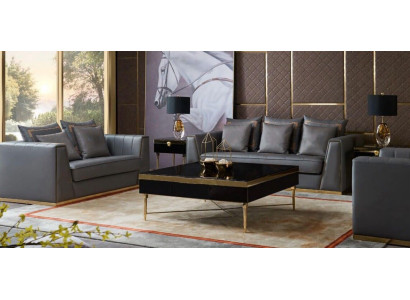 Dreisitzer Couch Modern Couch Polster Sofa 3 Sitzer Leder Couchen