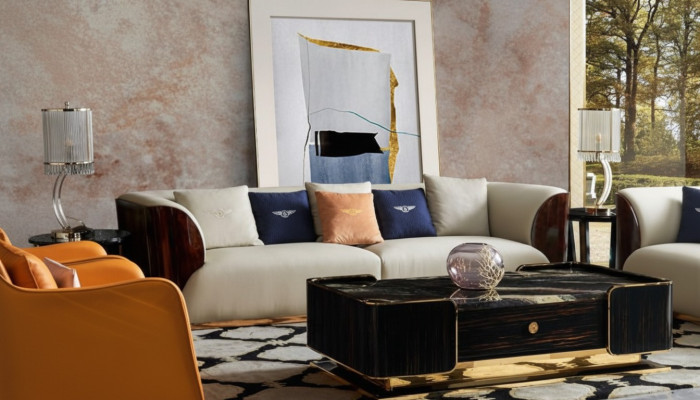 Ledersofa Designer Couch Polster Sofa Couchen Viersitzer Möbel Wohnzimmer Holz
