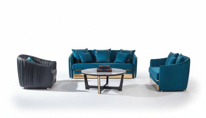 Designer Möbel Sofa Coch 3 Sitzer Polster Dekor Sofas Wohnzimmer Couchen