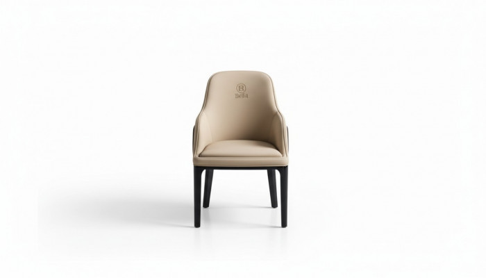 Designer Stuhl Luxus Lehnstuhl Polster Stühle 1x Sessel Wohn Ess Zimmer Leder