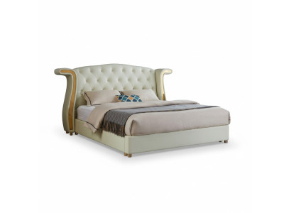 Polster Design Luxus Bett 180x200cm Betten Leder Moderne Schlafzimmer