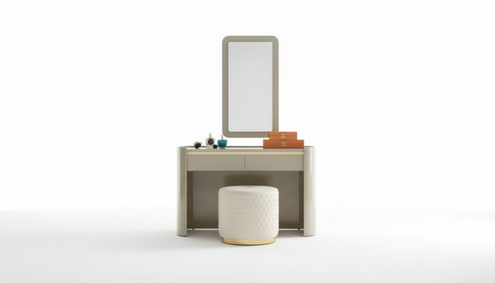 Luxus Schminktisch Spiegel Hocker Komplett Set Kommode Schlafzimmer