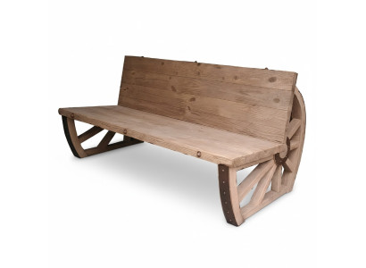 Gartenbank Holz Parkbank Massiv Sitzbank Garten Gartenmöbel 3 Sitzer Rad Möbel
