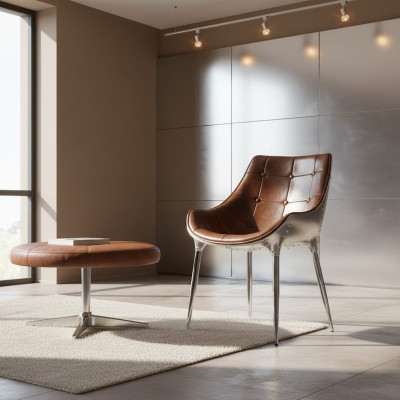 Design Polster Stuhl Stühle Sitz Lehn Büro Esszimmer 1x Stuhl Lederstuhl