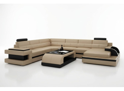 Ecksofa couch sofa led wohnlandschaft polster garnitur usb beleuchtet garnitur