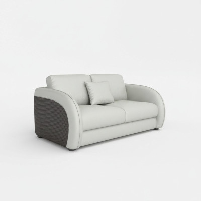 Ledersofa Couch Wohnlandschaft 2 Sitzer Design Modern Sofa Zweisitzer Echtleder