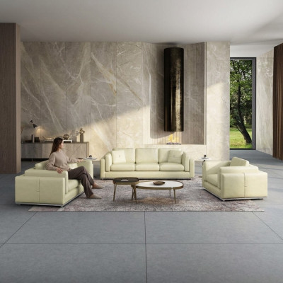 Modern Dreisitzer Sofa 3 Sitzer Couchen (ohne 2+1Sitzer) Polster Sofas Echtleder