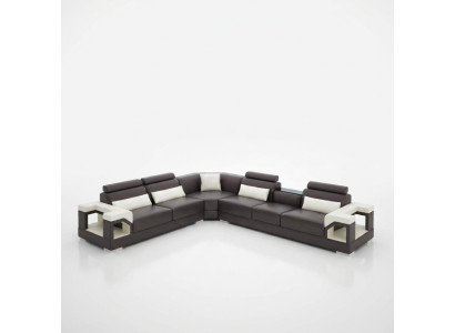 Ledersofa Sofa Couch Polster Wohnlandschaft Designer Ledersofa L Form Garnitur