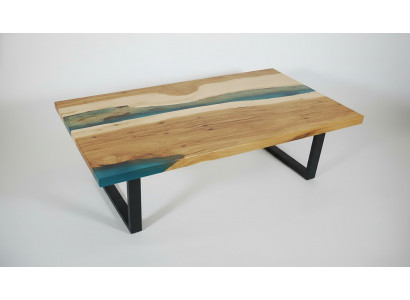 Couchtisch River Table Epoxidharz Massiv Tische 120x70 Flusstisch Echtes Holz
