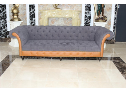 Chesterfield Couch Polster Sofas Klassische Textil Sofa 4 Sitzer Couchen Sofort
