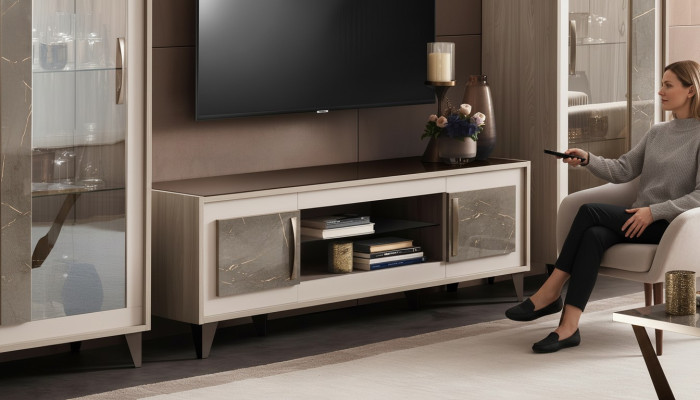 Designer rtv tv Kommode Anrichte Side Low Board Schrank Wohn Zimmer Regal Luxus