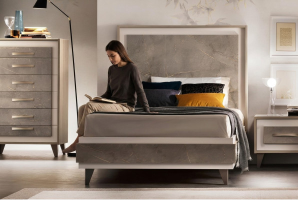 Polsterbett Betten Bett Polster Holz Designer Hotel Design arredoclassic 120 cm