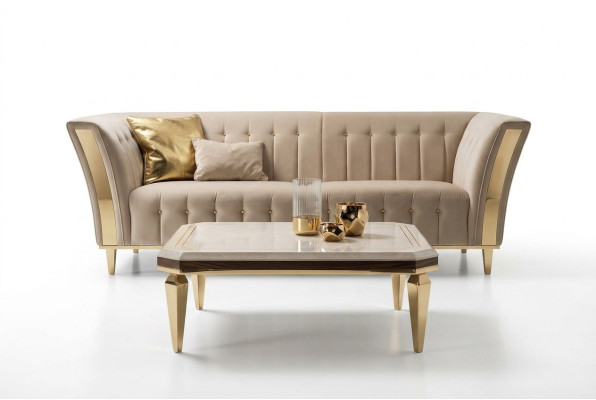 Edler Design Couchtisch Beistelltisch Wohnzimmer Tisch Holz Tische arredoclassic