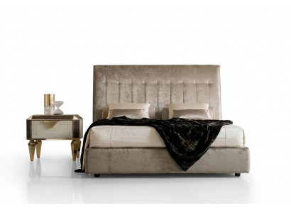 Bett 2x Nachttisch 3 tlg. Schlafzimmer Set Designer Luxus Betten Hotel Komplett