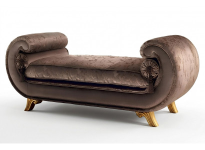 Wohnzimmer Lounge Möbel Klassische Design Sofa Braun Textil Chaiselongue Neu