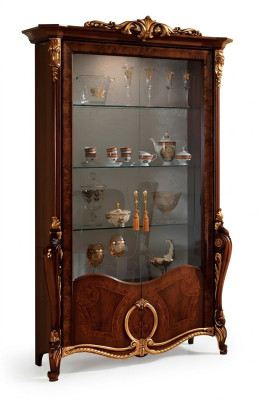 Luxus Vitrine Möbel Wohnzimmer Schrank Glas Vitrinen Designer Schränke Kommode