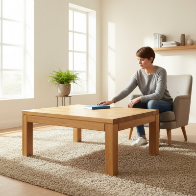 Couchtisch Sofa Tische Sofa Beistell Tisch Echtes Holz Massive Möbel 120x80cm