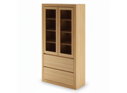 Vitrine Vitrinen Schrank Regal Holz Schrank System Regale Wohnzimmer Glasschrank